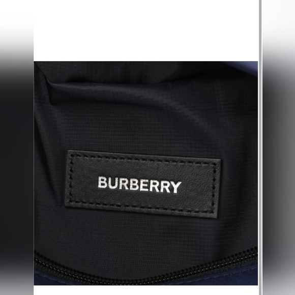 Burberry Nylon Rex Convertible Backpack Bum Bag Blue Green - Picture 9 of 10